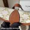 AAA+ CELINE MEDIUM BACKPACK FOLCO in Triomphe Canvas and calfskin Replica | 1:1 Copy with In-Hand Pics