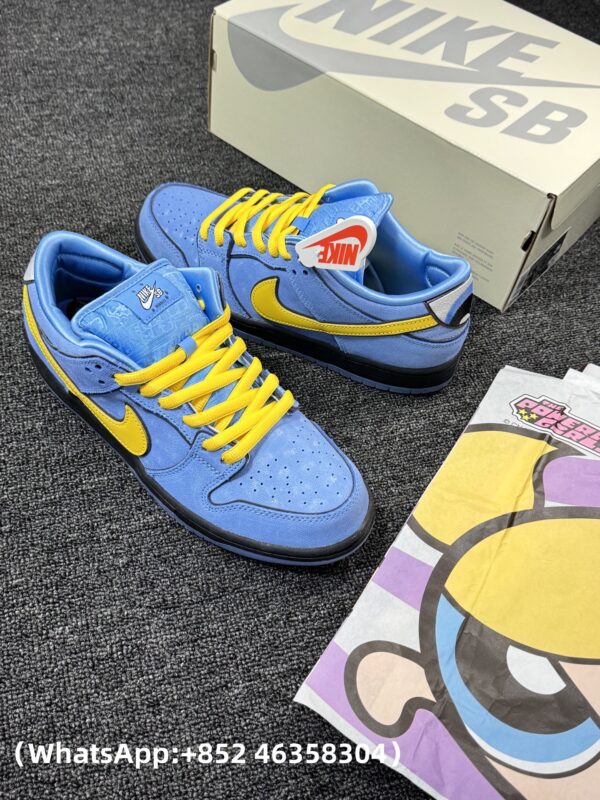 AAA+ The Powerpuff Girls x Nike SB Dunk Low “Bubbles” FZ8320-400 Replica Sneakers – 1:1 Best Copy with In-Hand Photos