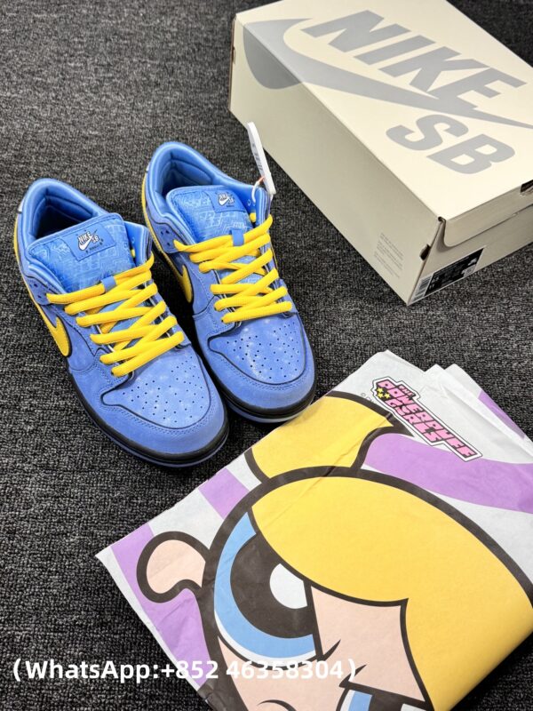 AAA+ The Powerpuff Girls x Nike SB Dunk Low “Bubbles” FZ8320-400 Replica Sneakers – 1:1 Best Copy with In-Hand Photos
