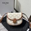 AAA+ CELINE Mini Besace IN Triomphe Canvas and calfskin Replica | 1:1 Copy with In-Hand Pics