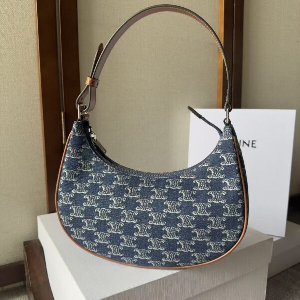 AAA+ Celine Ava Bag IN Triomphe Canvas and calfskin Replica | 1:1 Copy with In-Hand Pics