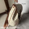 AAA+ CELINE MEDIUM BACKPACK FOLCO in Triomphe Canvas and calfskin Replica | 1:1 Copy with In-Hand Pics