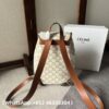 AAA+ CELINE MEDIUM BACKPACK FOLCO in Triomphe Canvas and calfskin Replica | 1:1 Copy with In-Hand Pics