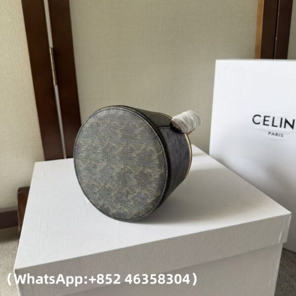 AAA+ CELINE NINA MINAUDIERE in LAMBSKIN WITH TRIOMPHE CANVAS PRINT AND CALFSKIN Replica | 1:1 Copy with In-Hand Pics