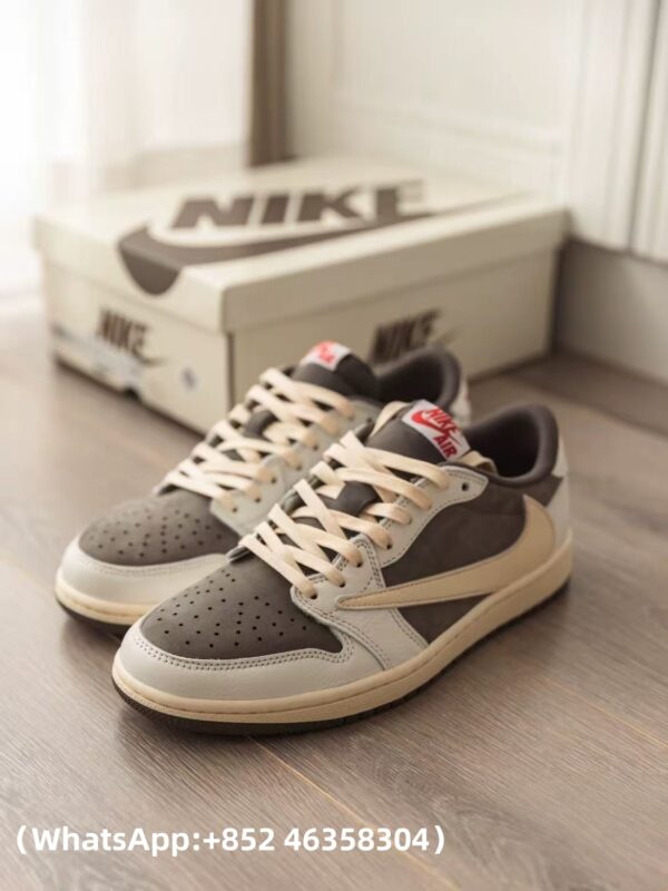 AAA+ Travis Scott x Air Jordan 1 Low Reverse Mocha DM7866-162 Replica Sneakers – 1:1 Best Copy with In-Hand Photos
