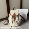 AAA+ CELINE MEDIUM BACKPACK FOLCO in Triomphe Canvas and calfskin Replica | 1:1 Copy with In-Hand Pics