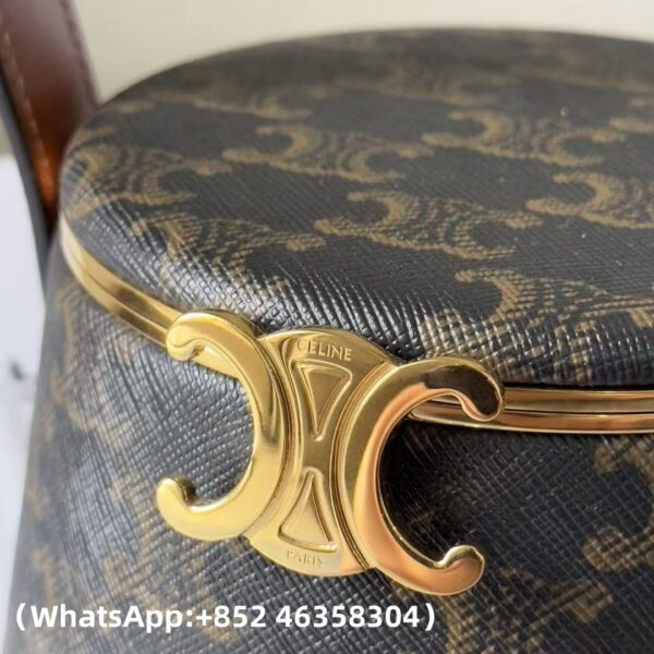 AAA+ CELINE NINA MINAUDIERE in LAMBSKIN WITH TRIOMPHE CANVAS PRINT AND CALFSKIN Replica | 1:1 Copy with In-Hand Pics