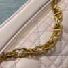 AAA+ Dior Mini Dior Jolie Top Handle Bag Powder Pink Cannage Calfskin Replica | 1:1 Copy with In-Hand Pics