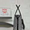 AAA+ MCM Reversible Liz Shopper in Visetos, Black Replica | 1:1 Copy with In-Hand Pics