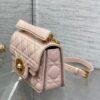 AAA+ Dior Mini Dior Jolie Top Handle Bag Powder Pink Cannage Calfskin Replica | 1:1 Copy with In-Hand Pics