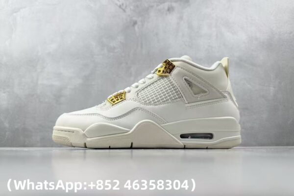 AAA+ Wmns Jordan 4 Retro 'Metallic Gold' AQ9129 170 Replica Sneakers – 1:1 Best Copy with In-Hand Photos