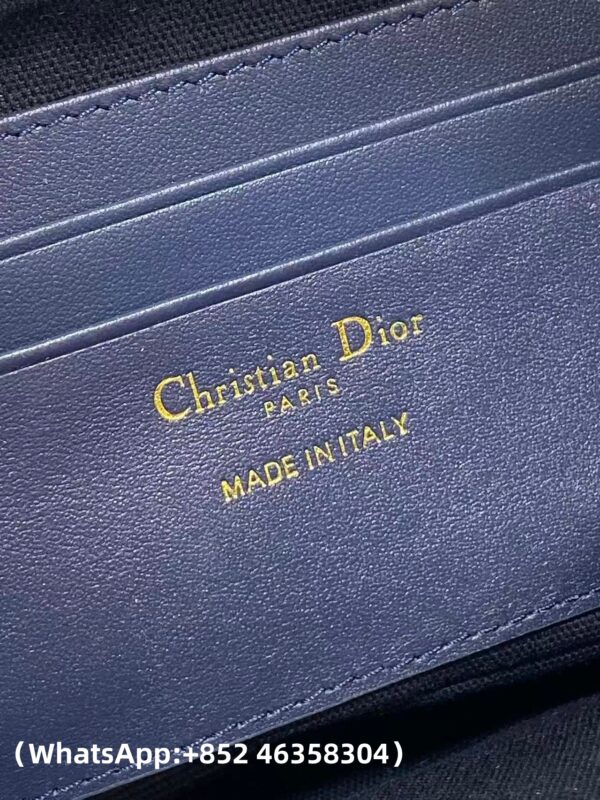 AAA+ Dior 30 Montaigne Wanderlust Mini Bag Bule Dior Oblique Jacquard and Smooth Calfskin Replica | 1:1 Copy with In-Hand Pics