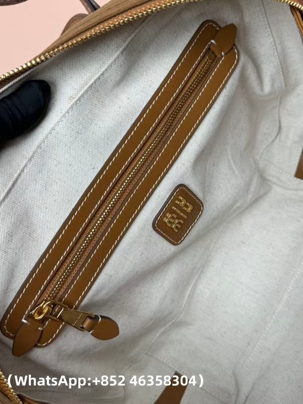 Miu Miu Beau corduroy top-handle bag Replica Bags