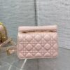 AAA+ Dior Mini Dior Jolie Top Handle Bag Powder Pink Cannage Calfskin Replica | 1:1 Copy with In-Hand Pics