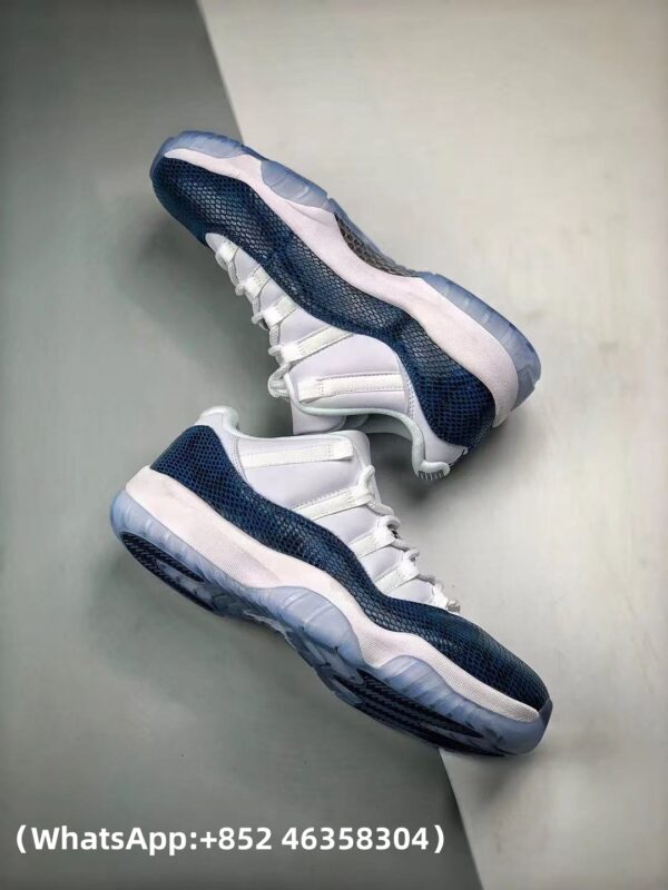 AAA+ Jordan 11 Retro Low 'Navy Snakeskin' 2019 Replica Sneakers – 1:1 Best Copy with In-Hand Photos