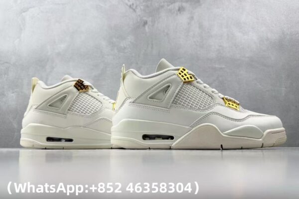 AAA+ Wmns Jordan 4 Retro 'Metallic Gold' AQ9129 170 Replica Sneakers – 1:1 Best Copy with In-Hand Photos