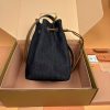 Miu Miu Denim And Leather Bucket Bag Replica Bags