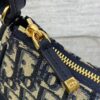 AAA+ Dior 30 Montaigne Wanderlust Mini Bag Bule Dior Oblique Jacquard and Smooth Calfskin Replica | 1:1 Copy with In-Hand Pics
