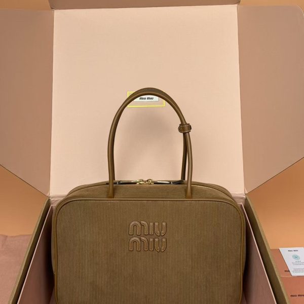Miu Miu Beau corduroy top-handle bag Replica Bags