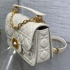 AAA+ Dior Small Dior Jolie Top Handle Bag Latte Cannage Calfskin Replica | 1:1 Copy with In-Hand Pics
