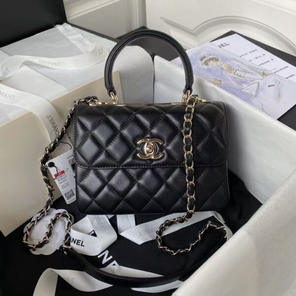 AAA+ CHANEL Mini Flap Bag with Top Handle Replica | 1:1 Copy with In-Hand Pics