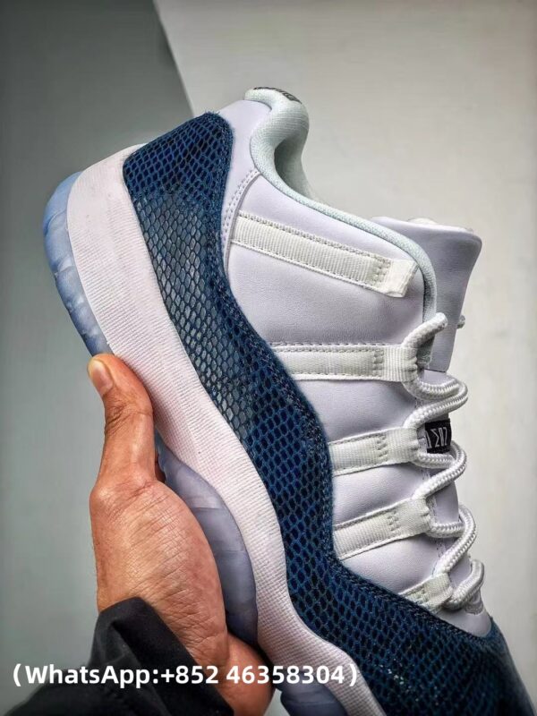 AAA+ Jordan 11 Retro Low 'Navy Snakeskin' 2019 Replica Sneakers – 1:1 Best Copy with In-Hand Photos