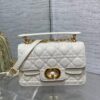 AAA+ Dior Small Dior Jolie Top Handle Bag Latte Cannage Calfskin Replica | 1:1 Copy with In-Hand Pics