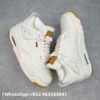AAA+ Levi's x Jordan 4 Retro 'White Denim' AO2571 100 Replica Sneakers – 1:1 Best Copy with In-Hand Photos