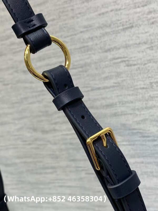 AAA+ Dior 30 Montaigne Wanderlust Mini Bag Bule Dior Oblique Jacquard and Smooth Calfskin Replica | 1:1 Copy with In-Hand Pics