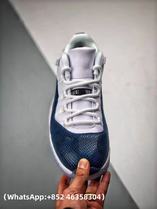 AAA+ Jordan 11 Retro Low 'Navy Snakeskin' 2019 Replica Sneakers – 1:1 Best Copy with In-Hand Photos