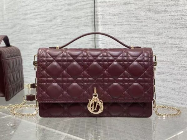 AAA+ Dior My Dior Top Handle Bag Cannage Lambskin Replica | 1:1 Copy with In-Hand Pics