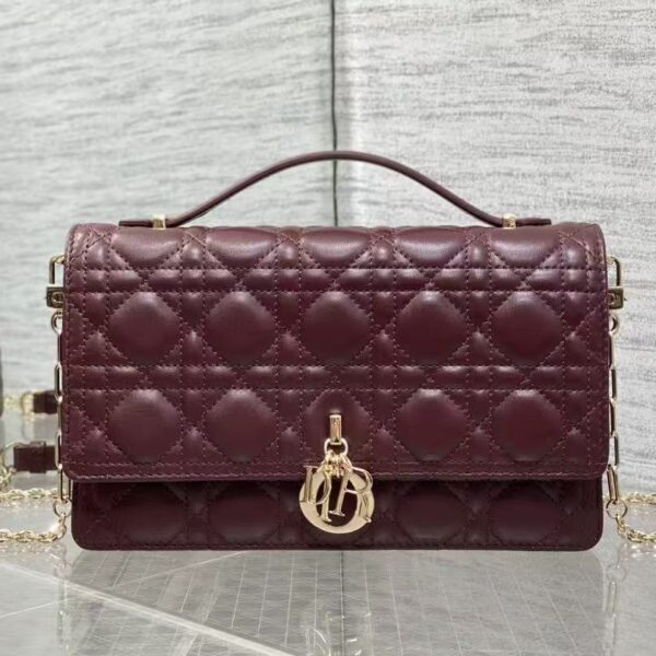 AAA+ Dior My Dior Top Handle Bag Cannage Lambskin Replica | 1:1 Copy with In-Hand Pics