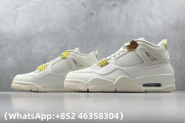 AAA+ Wmns Jordan 4 Retro 'Metallic Gold' AQ9129 170 Replica Sneakers – 1:1 Best Copy with In-Hand Photos