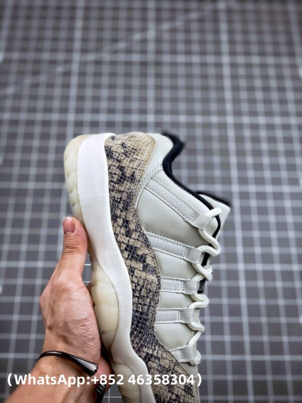 AAA+ Jordan 11 Retro Low 'Light Bone Snakeskin' Replica Sneakers – 1:1 Best Copy with In-Hand Photos