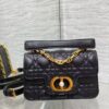 AAA+ Dior Mini Dior Jolie Top Handle Bag Black Cannage Calfskin Replica | 1:1 Copy with In-Hand Pics
