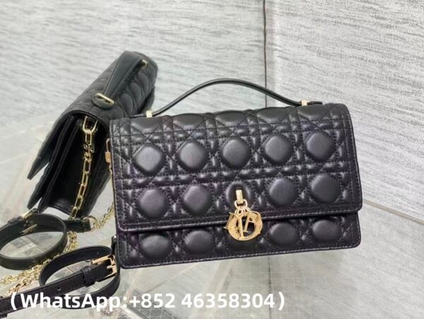 AAA+ Dior My Dior Top Handle Bag Cannage Lambskin Replica | 1:1 Copy with In-Hand Pics