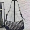 AAA+ Dior 30 Montaigne Wanderlust Mini Bag Bule Dior Oblique Jacquard and Smooth Calfskin Replica | 1:1 Copy with In-Hand Pics