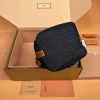 Miu Miu Denim And Leather Bucket Bag Replica Bags