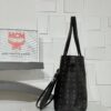 AAA+ MCM Reversible Liz Shopper in Visetos, Black Replica | 1:1 Copy with In-Hand Pics
