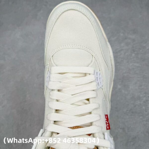 AAA+ Levi's x Jordan 4 Retro 'White Denim' AO2571 100 Replica Sneakers – 1:1 Best Copy with In-Hand Photos