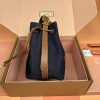 Miu Miu Denim And Leather Bucket Bag Replica Bags