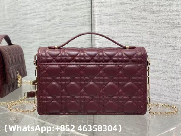 AAA+ Dior My Dior Top Handle Bag Cannage Lambskin Replica | 1:1 Copy with In-Hand Pics