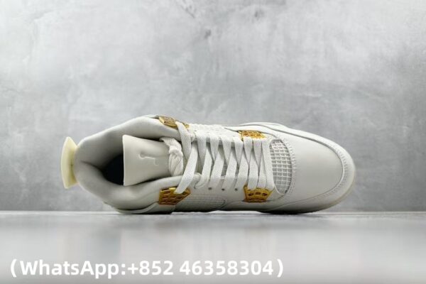 AAA+ Wmns Jordan 4 Retro 'Metallic Gold' AQ9129 170 Replica Sneakers – 1:1 Best Copy with In-Hand Photos
