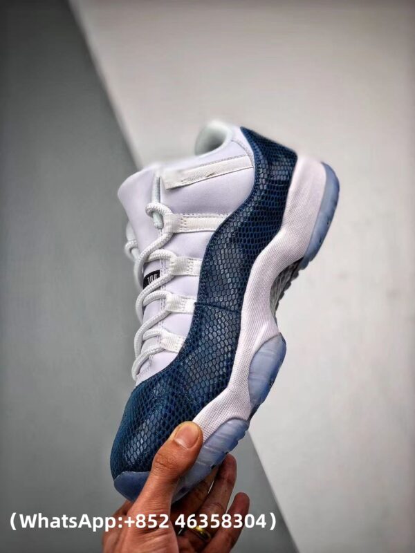 AAA+ Jordan 11 Retro Low 'Navy Snakeskin' 2019 Replica Sneakers – 1:1 Best Copy with In-Hand Photos