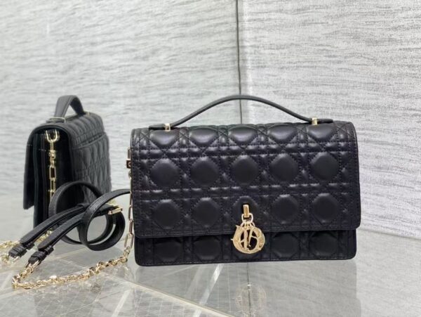 AAA+ Dior My Dior Top Handle Bag Cannage Lambskin Replica | 1:1 Copy with In-Hand Pics