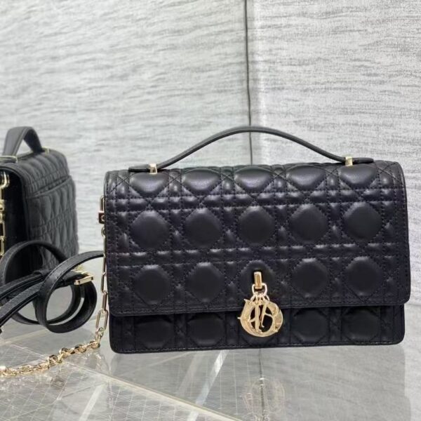 AAA+ Dior My Dior Top Handle Bag Cannage Lambskin Replica | 1:1 Copy with In-Hand Pics