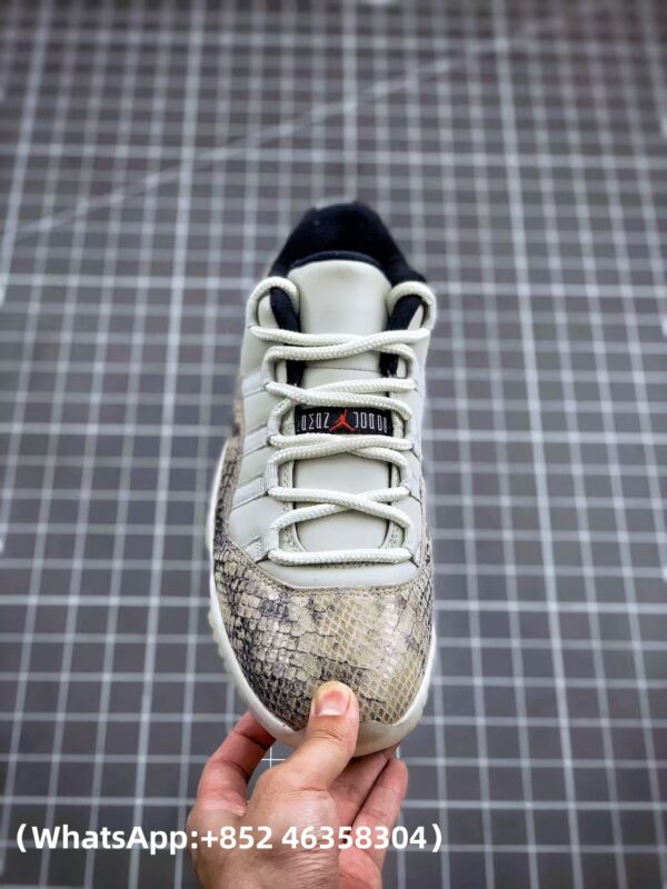AAA+ Jordan 11 Retro Low 'Light Bone Snakeskin' Replica Sneakers – 1:1 Best Copy with In-Hand Photos