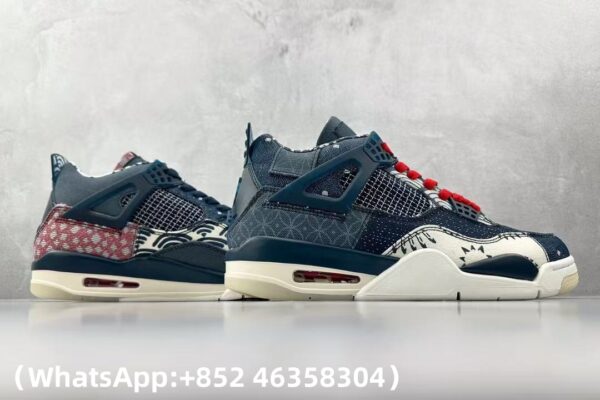 AAA+ Jordan 4 Retro SE 'Sashiko' CW0898 400 Replica Sneakers – 1:1 Best Copy with In-Hand Photos