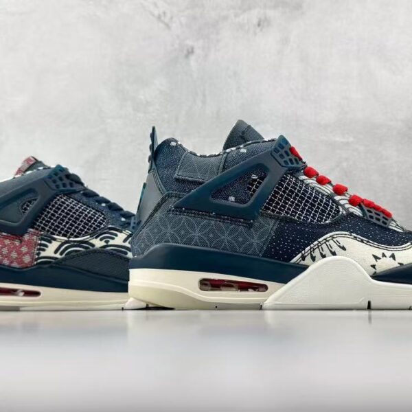 AAA+ Jordan 4 Retro SE 'Sashiko' CW0898 400 Replica Sneakers – 1:1 Best Copy with In-Hand Photos