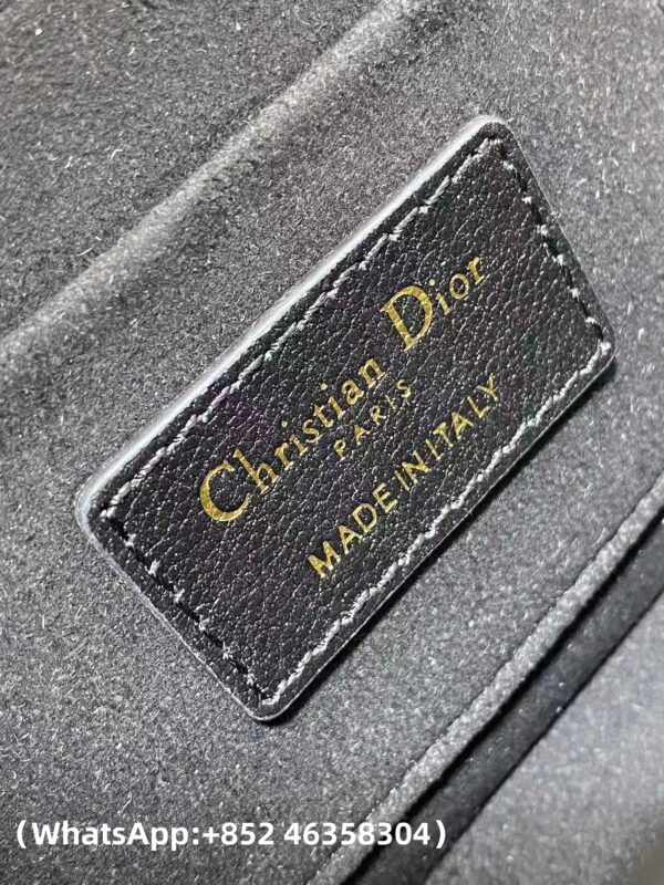 AAA+ Dior Mini Dior Jolie Top Handle Bag Black Cannage Calfskin Replica | 1:1 Copy with In-Hand Pics